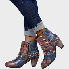 Priscilla | Block-Heel Ankle Boots