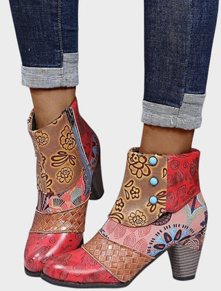 Priscilla | Block-Heel Ankle Boots