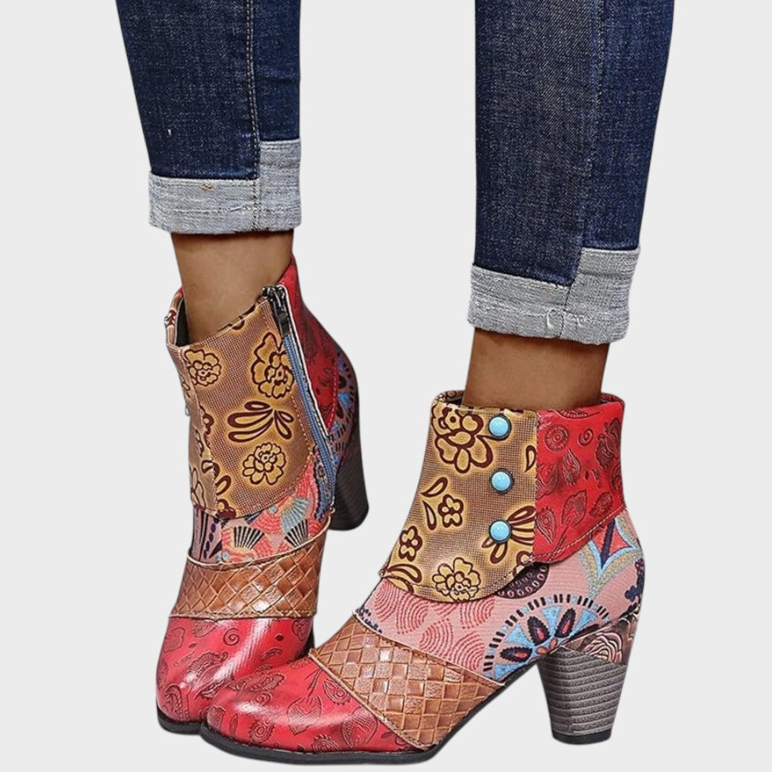 Priscilla | Block-Heel Ankle Boots
