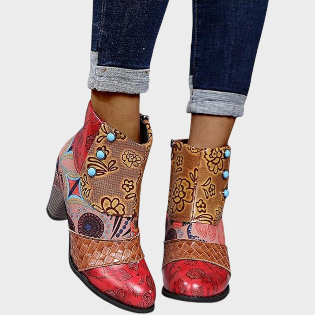 Priscilla | Block-Heel Ankle Boots