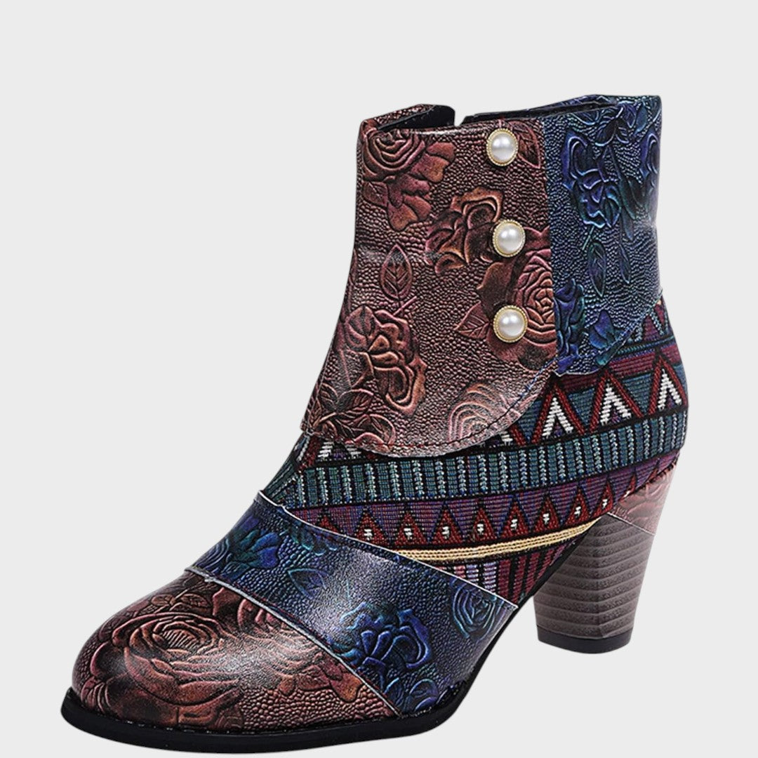 Priscilla | Block-Heel Ankle Boots