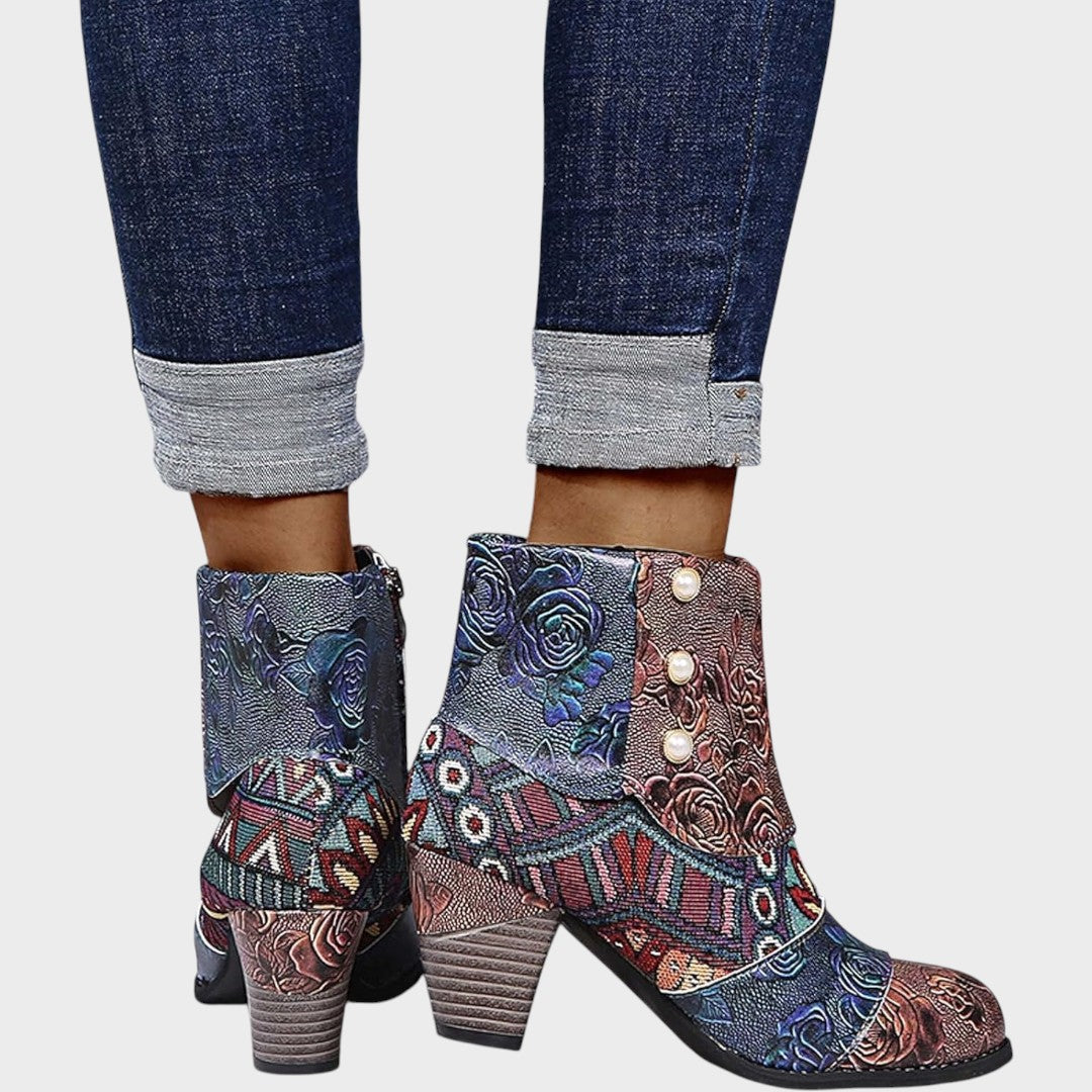 Priscilla | Block-Heel Ankle Boots