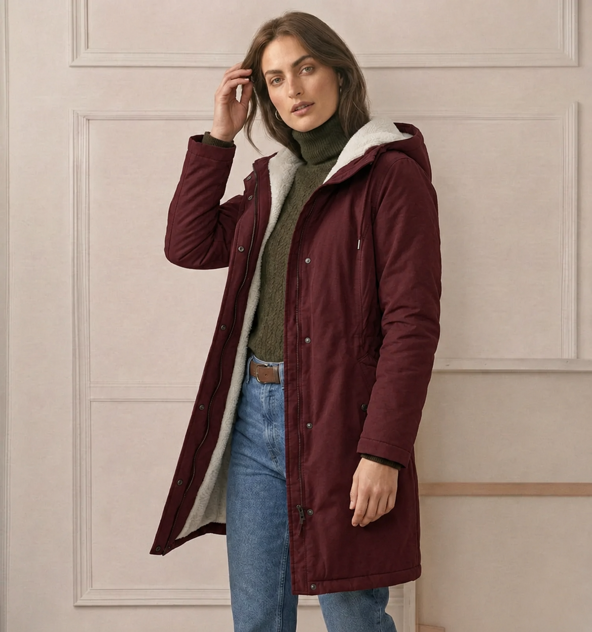Marjorie | Water-Repellent Hooded Jacket
