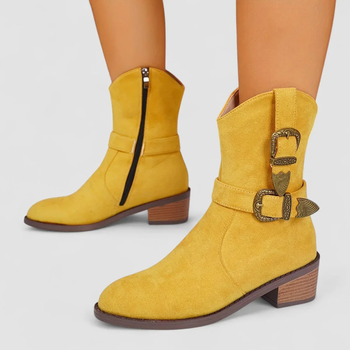 Rosa | Orthopaedic Buckle Ankle Boots