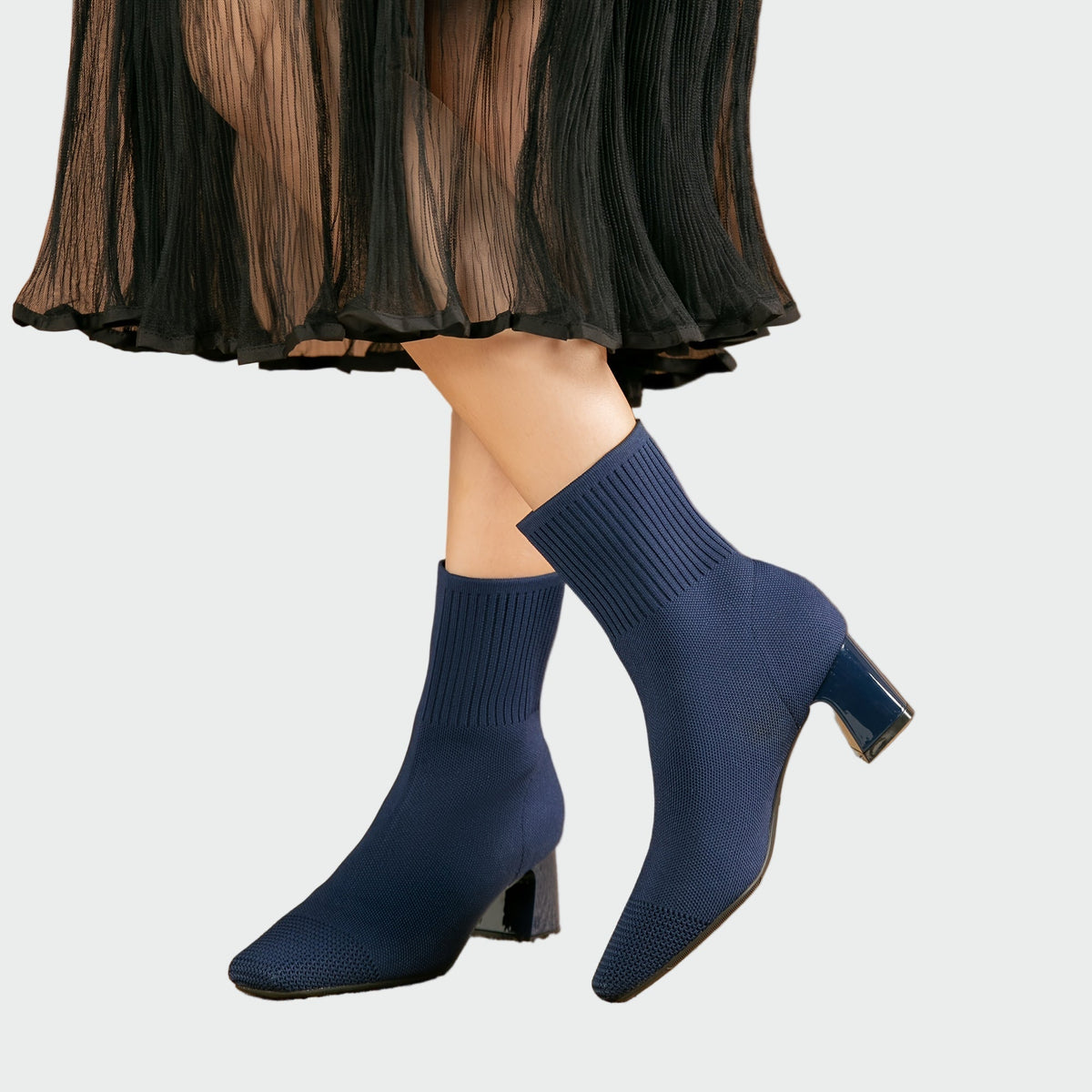 Doriana | Ribbed Sock Ankle Boots