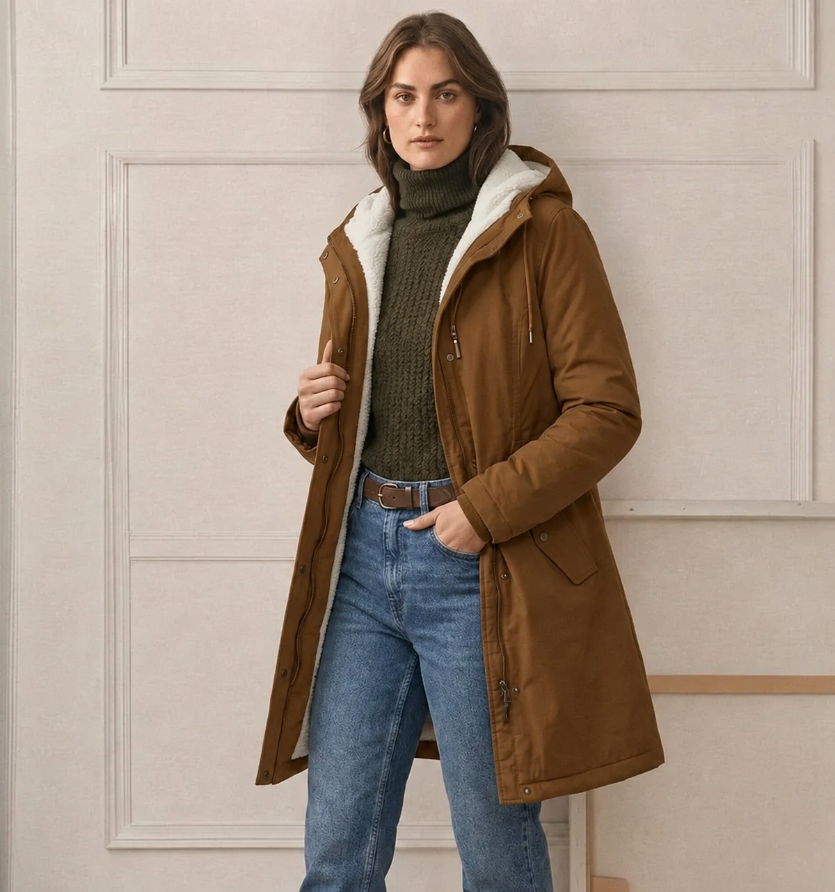 Marjorie | Water-Repellent Hooded Jacket