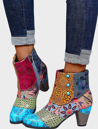 Priscilla | Block-Heel Ankle Boots