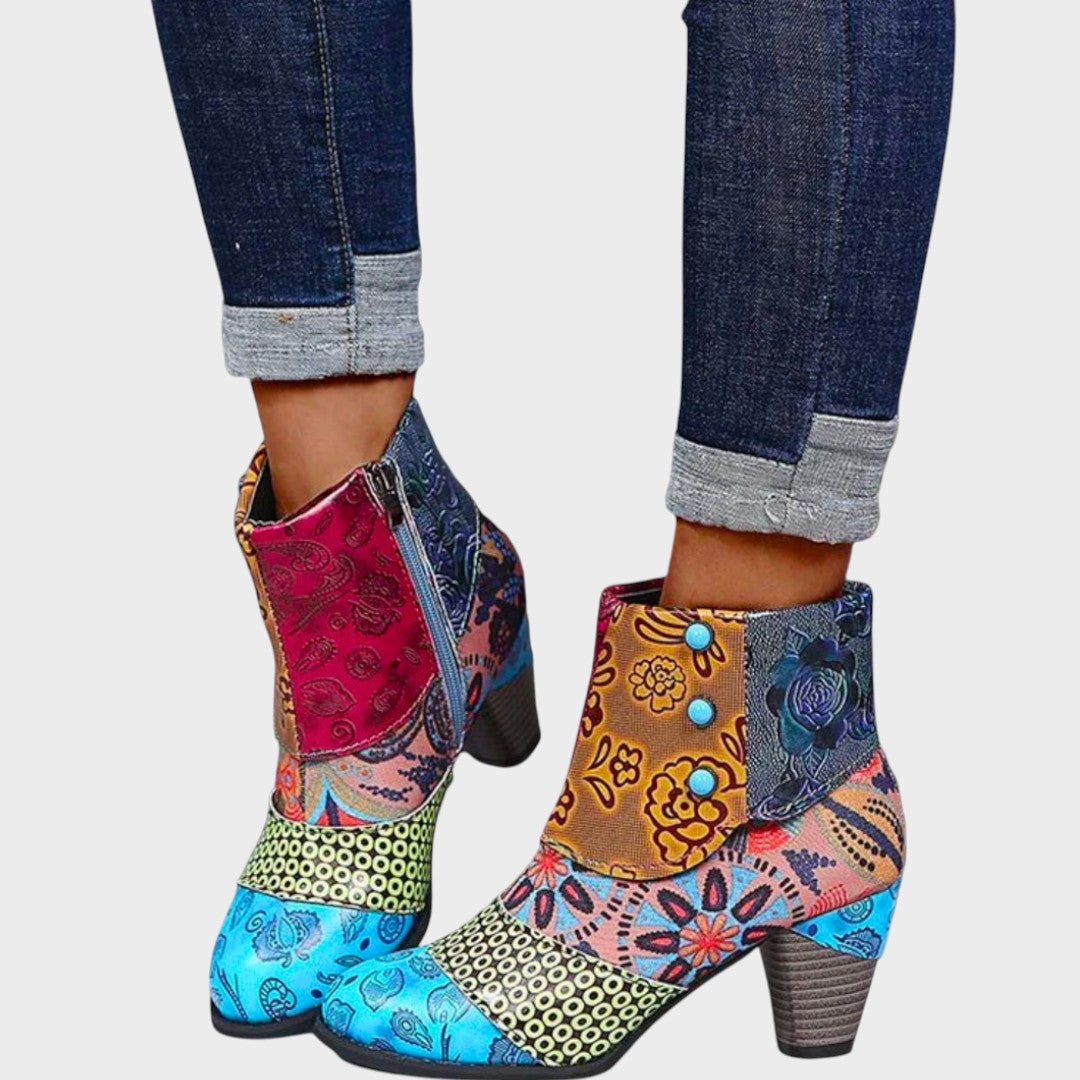 Priscilla | Block-Heel Ankle Boots