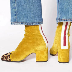 Viviana | Elegant Square-Heel Ankle Boots