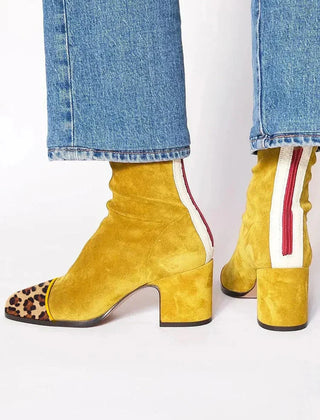 Viviana | Elegant Square-Heel Ankle Boots
