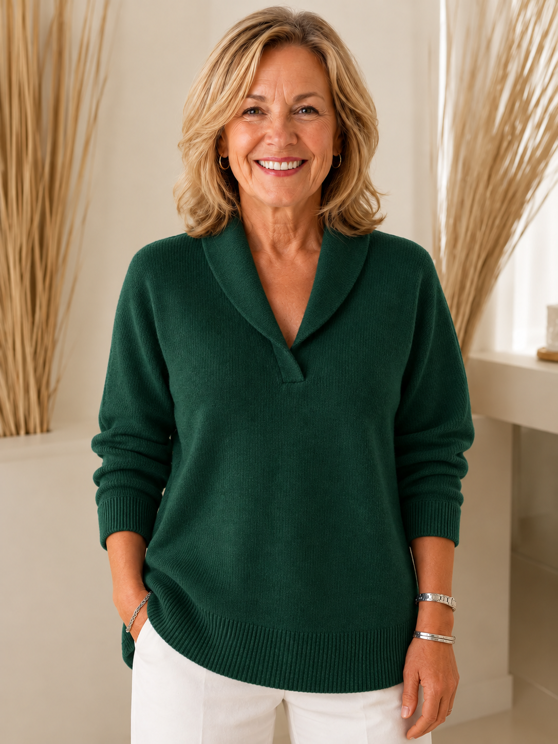 Margaret | Soft V-Neck Jumper