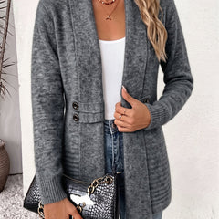 Aubrey | Open-Front Cardigan with Shaped Waist