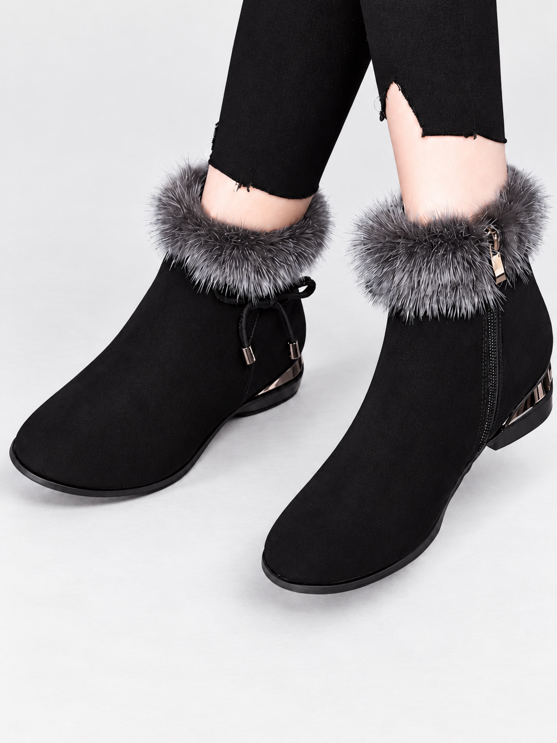 Aurenisse | Elegant Mid-heel Ankle Boots