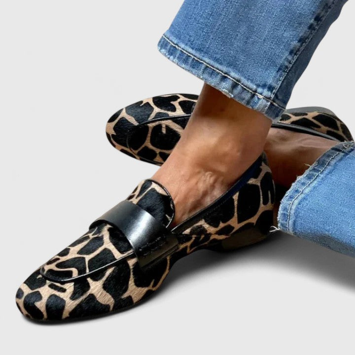 Clyanne | Orthopaedic Animal Print Loafers