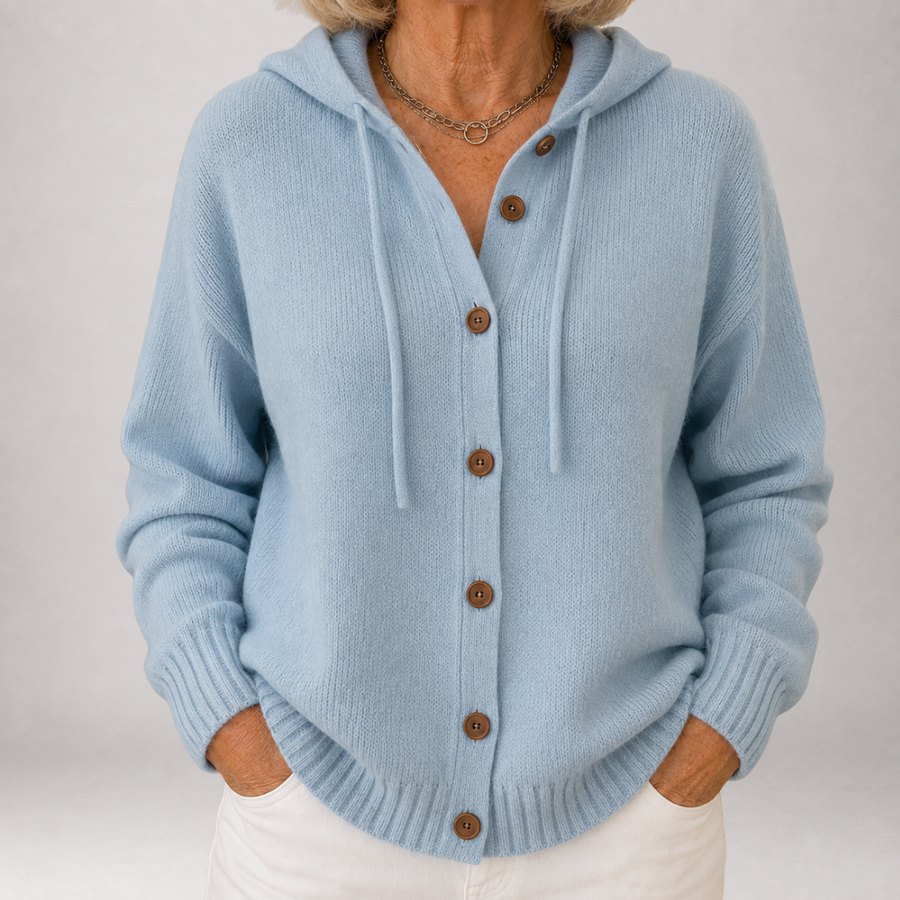 Sorrel | Hooded Drawstring Knit Cardigan