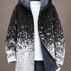 Celeste | Monochrome Speckled Hooded Jacket