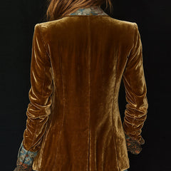 Ottavia | Vintage Floral Printed Patchwork Blazer