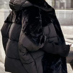 Sienna | Faux-Fur Panel Puffer Coat