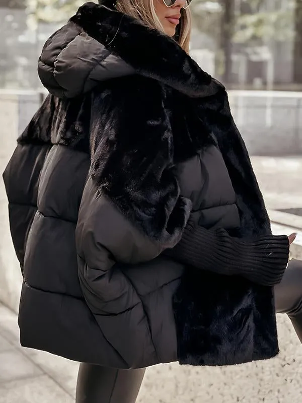 Sienna | Faux-Fur Panel Puffer Coat