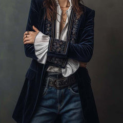 Atena | Long Embroidered Vintage Jacket