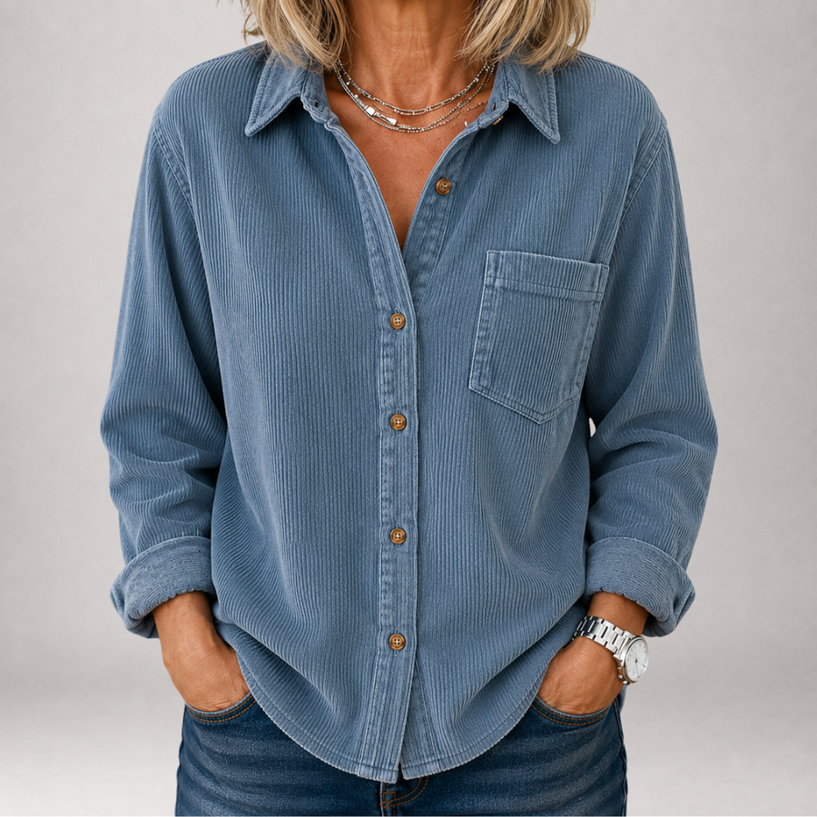 Zelie | Corduroy Pocket Shirt