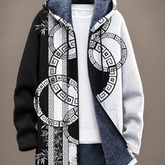 Elara | Heritage Geometric Hooded Jacket