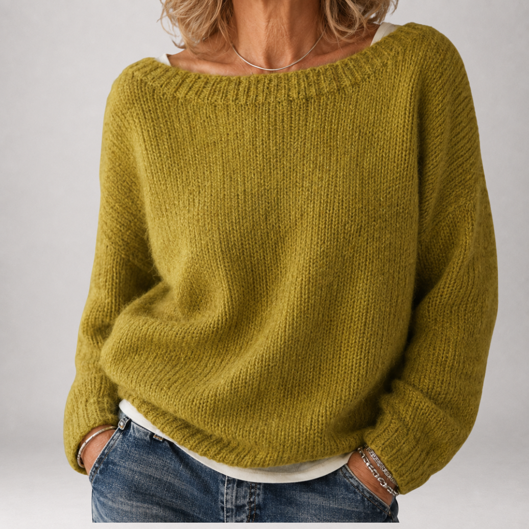 Brienne | Chunky Boat Neck Jumper