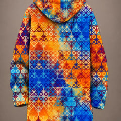 Serena | Vibrant Mosaic Hooded Jacket