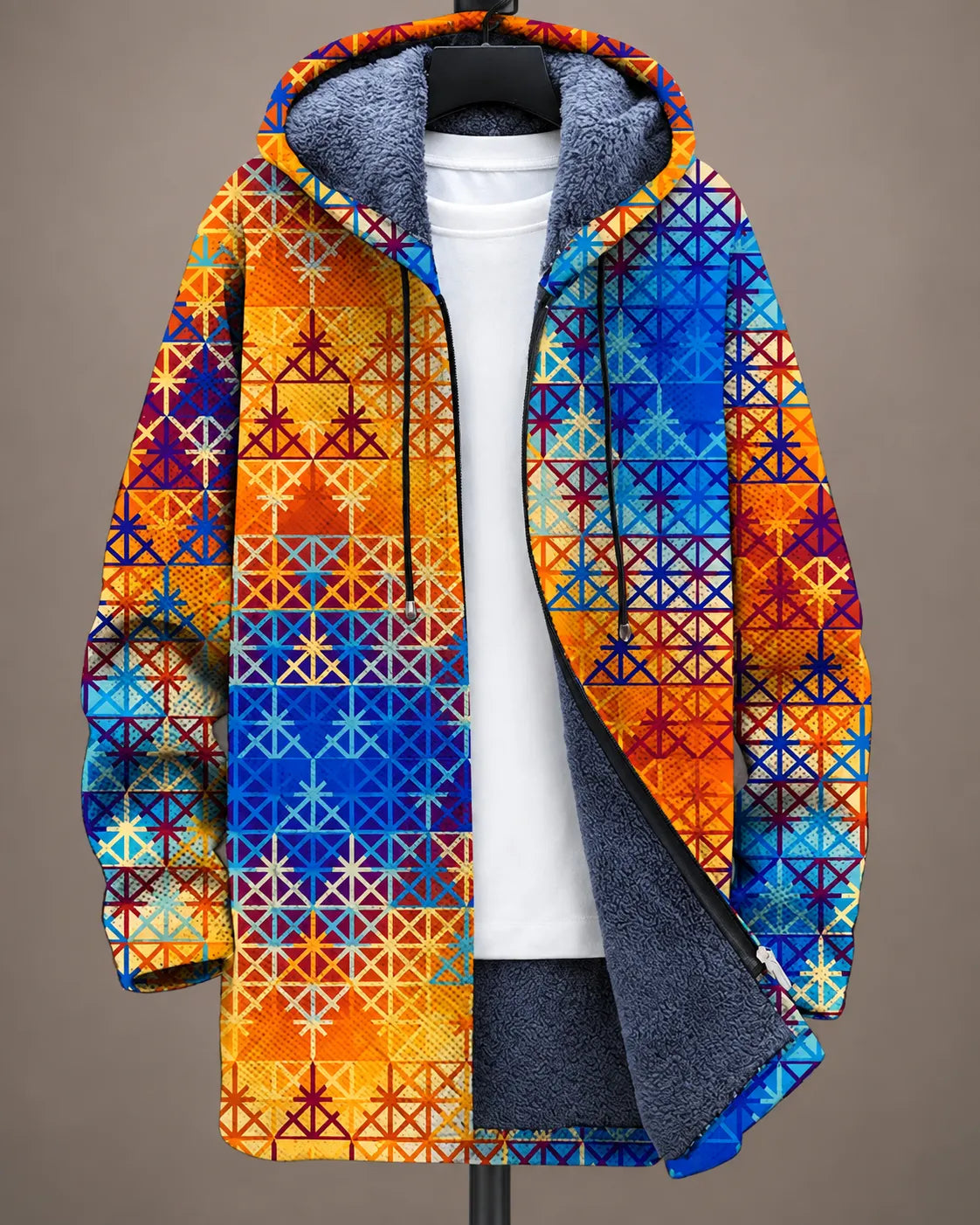 Celeste | Midnight Botanical Hooded Jacket