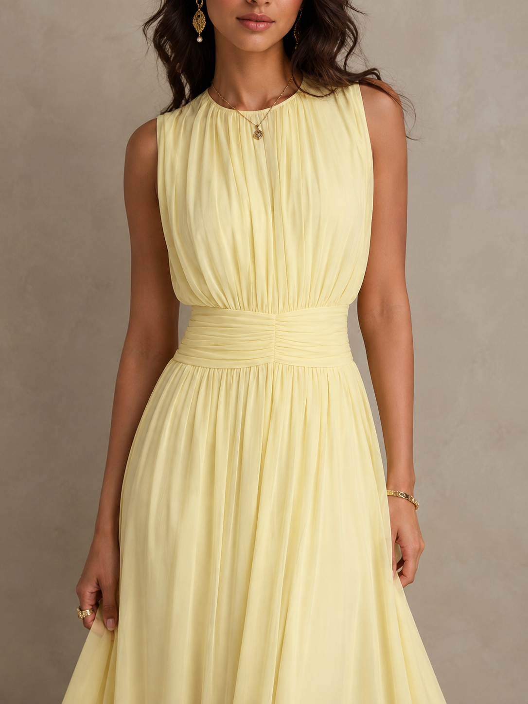 Chayna | Sleeveless Midi Dress