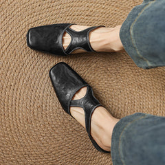 Dessa | Leather-Look Mules