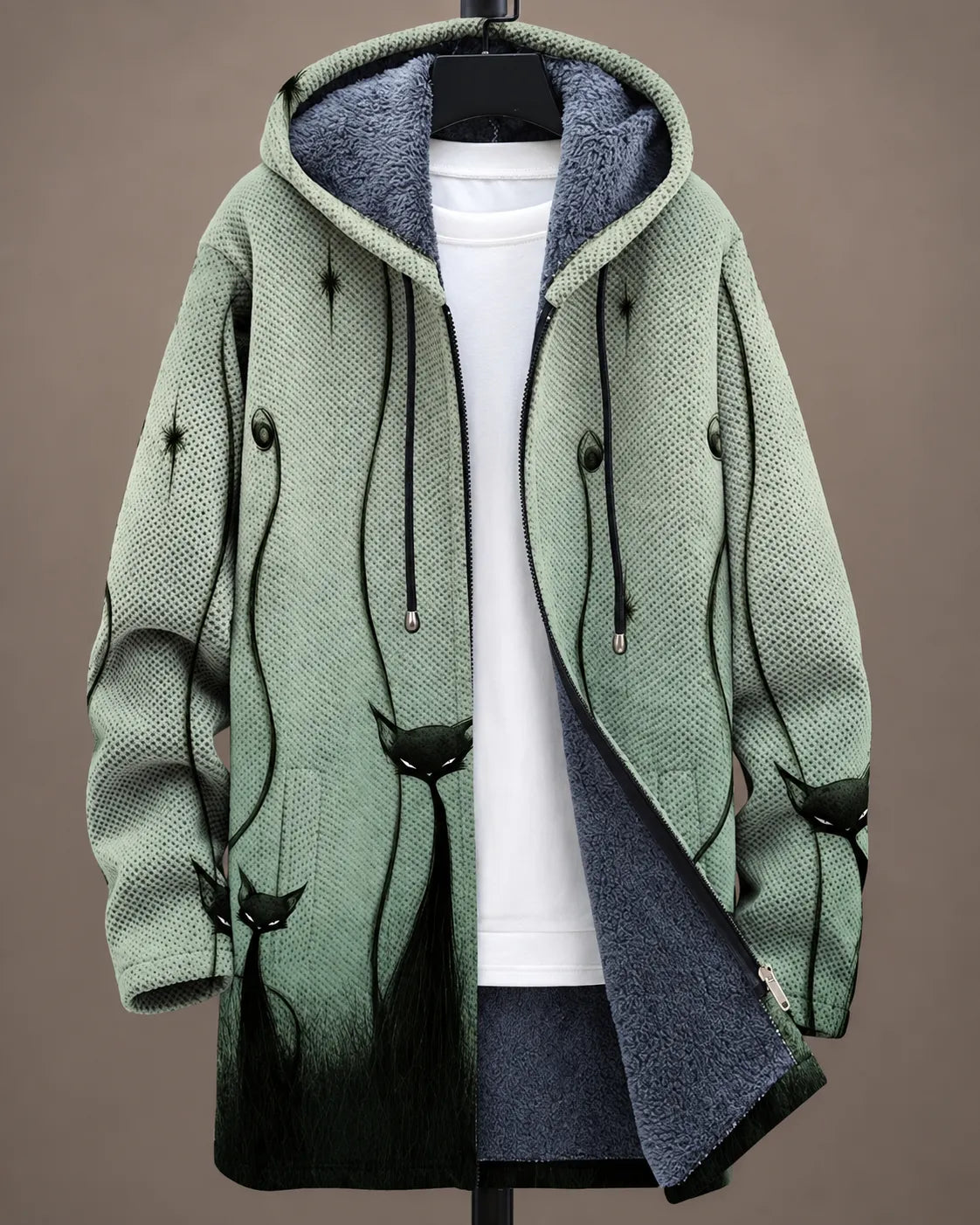 Elara | Heritage Geometric Hooded Jacket