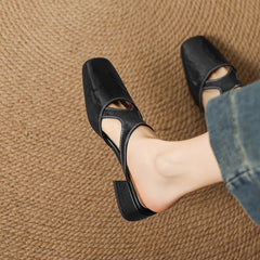 Dessa | Leather-Look Mules