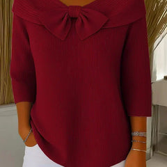 Tivella | Bow Collar Jumper