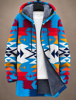 Eliana | Artful Print Hooded Jacket
