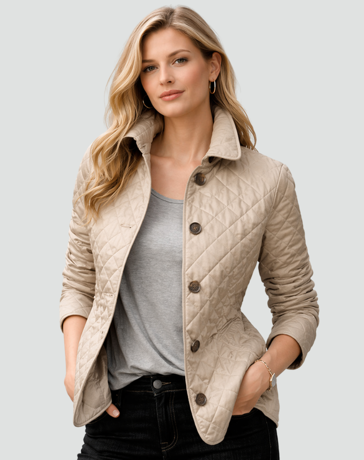 Kyra | Button-Front Quilted Jacket