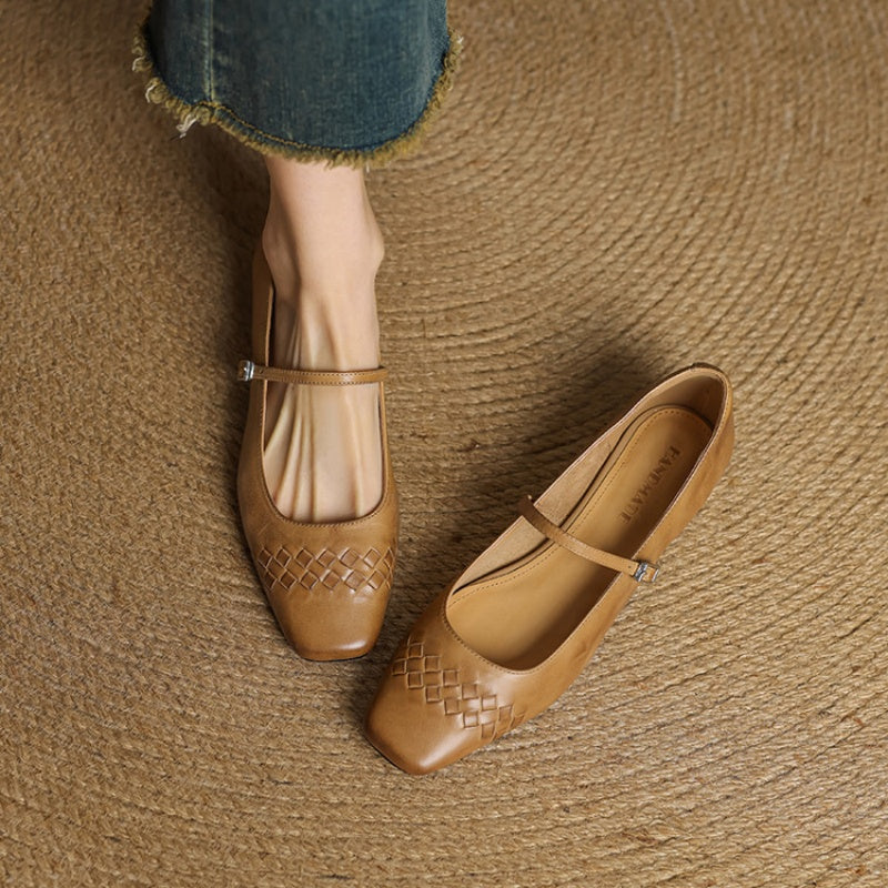 Eilidh | Square-Toe Mary Jane Flat