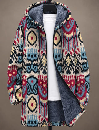Eliana | Artful Print Hooded Jacket