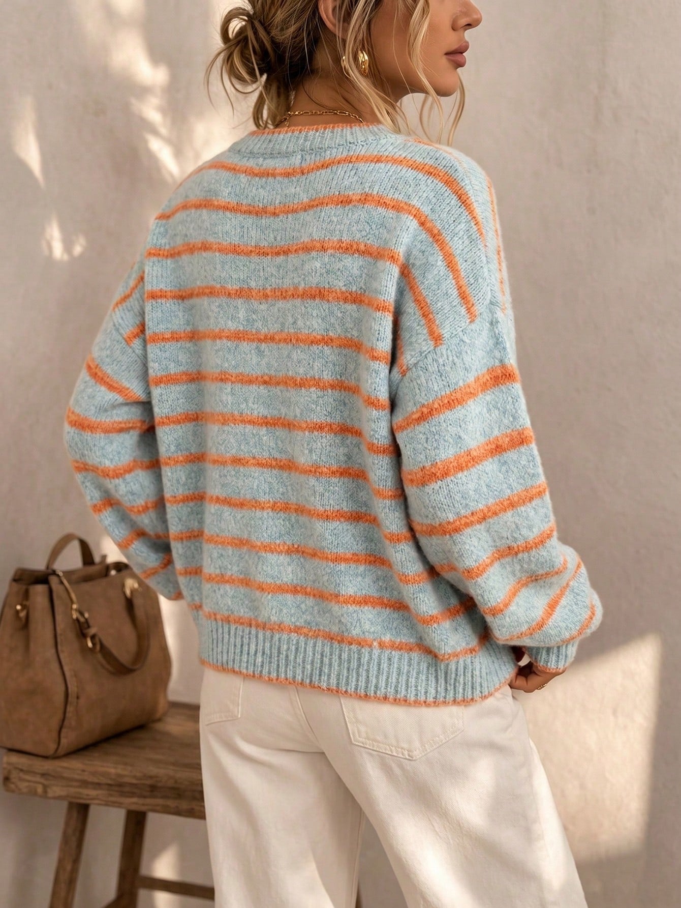 Zoe | Striped Knit Cardigan