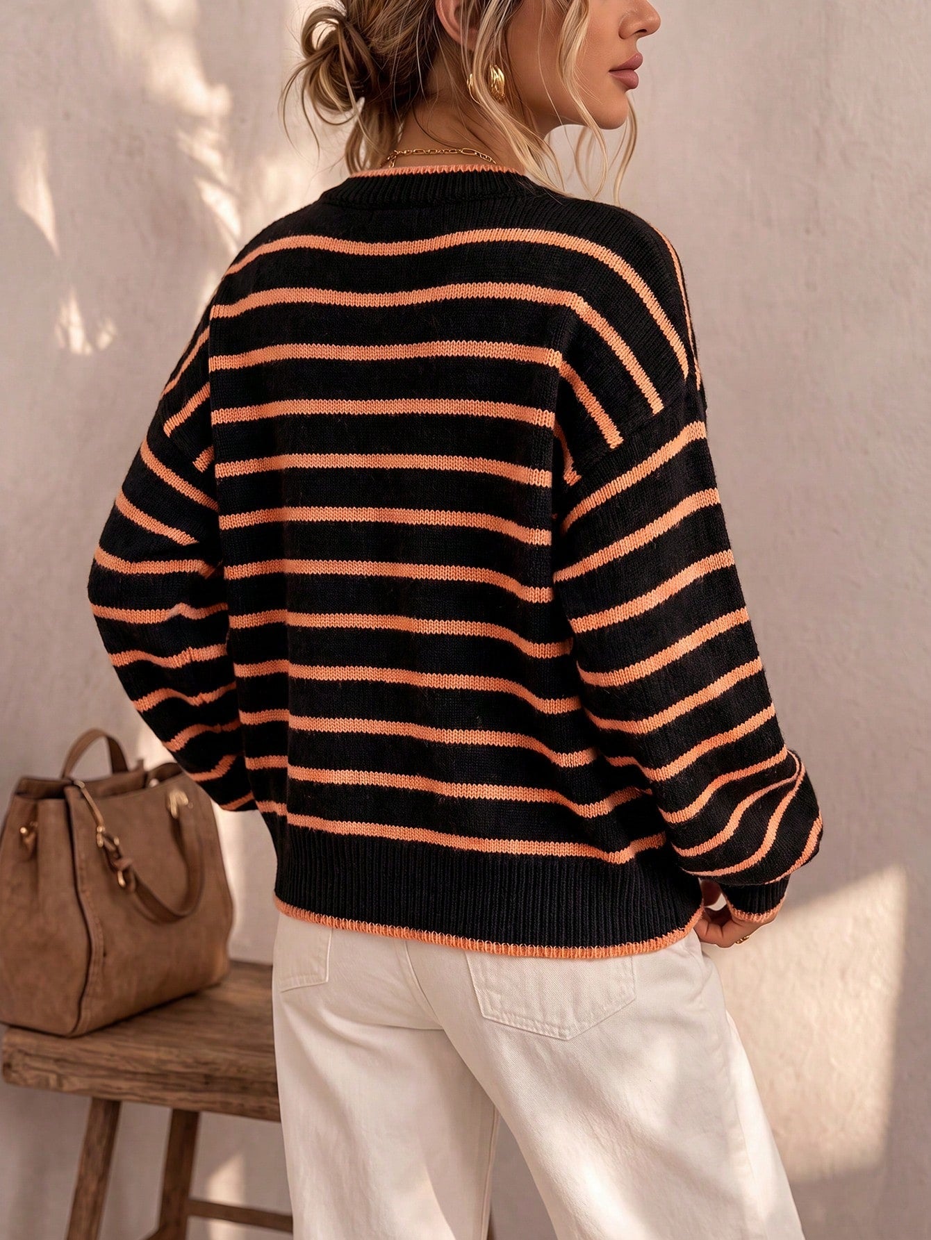 Zoe | Striped Knit Cardigan