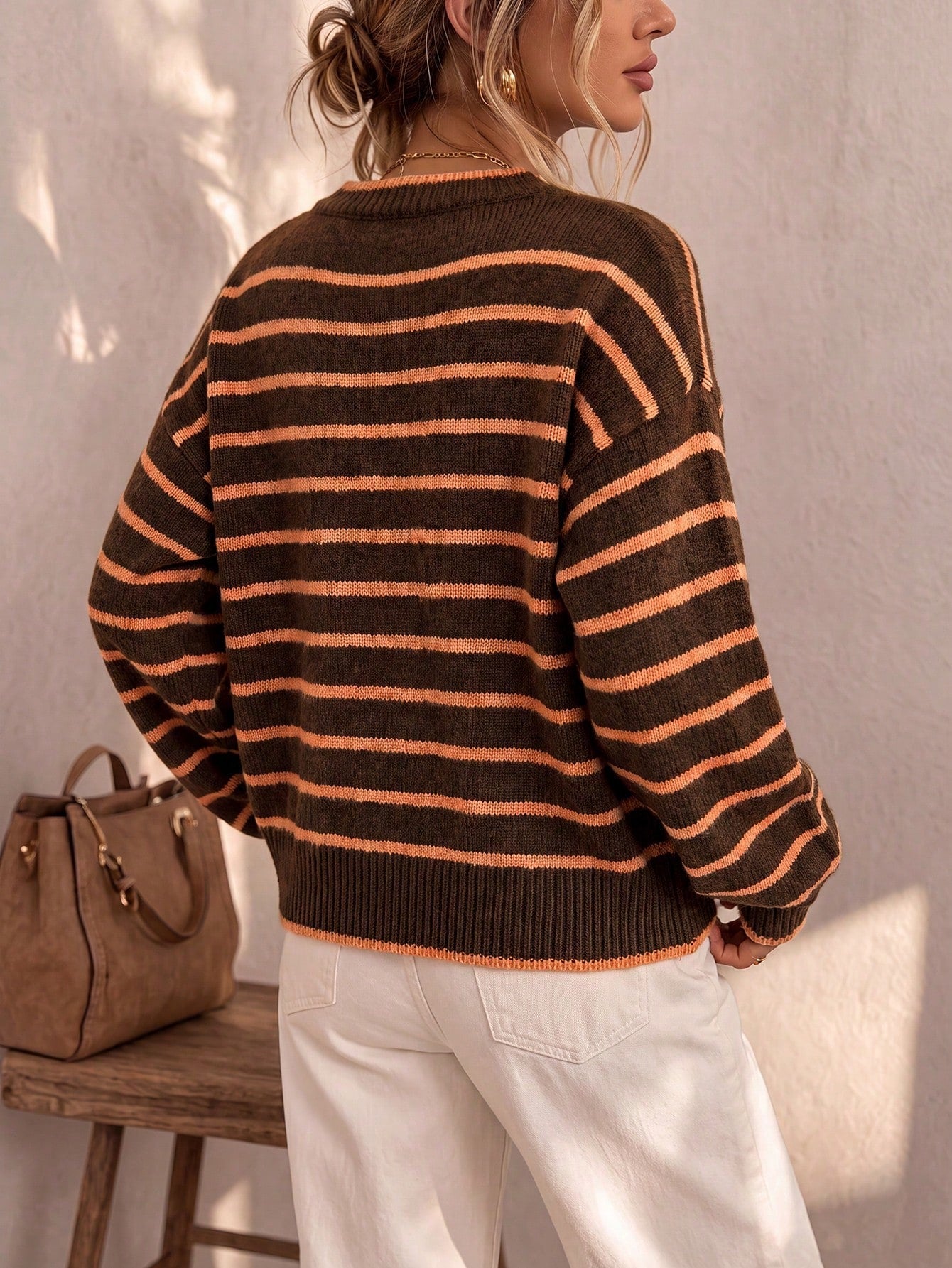 Zoe | Striped Knit Cardigan