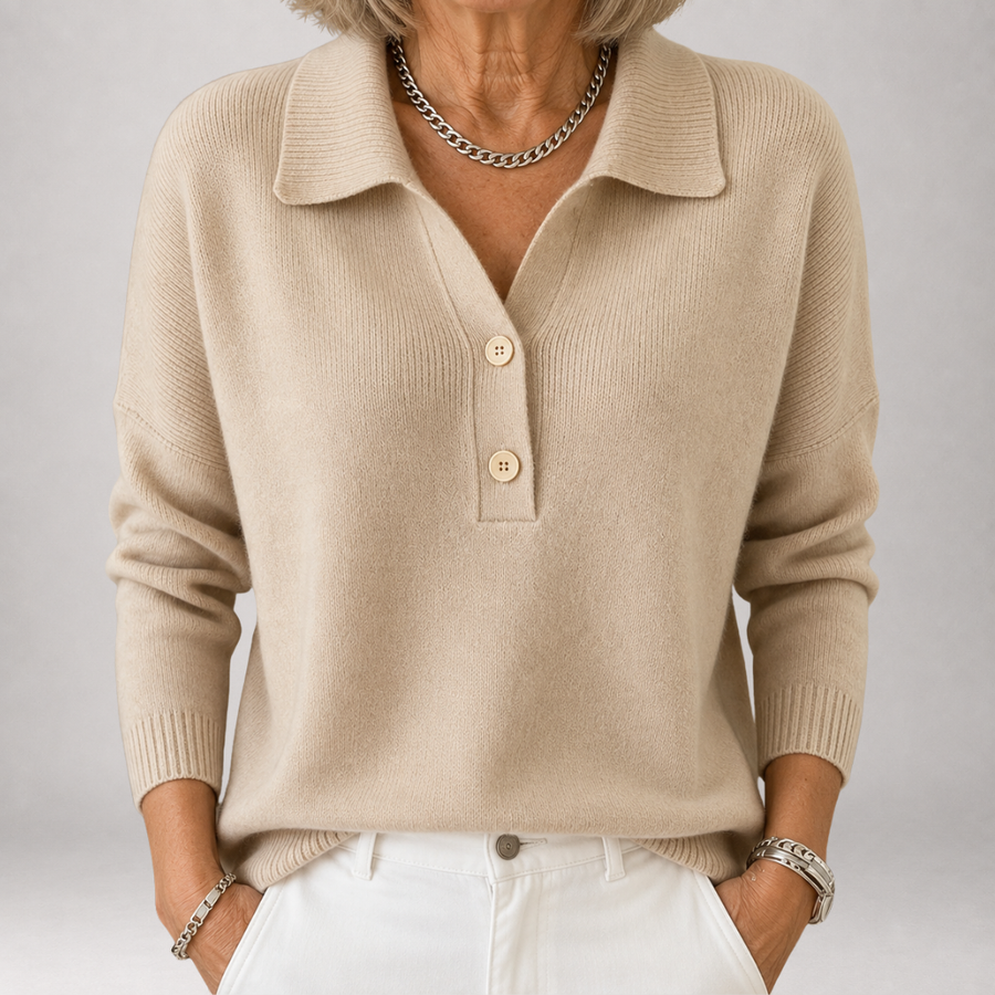 Adaline | Polo Collar Knit Jumper