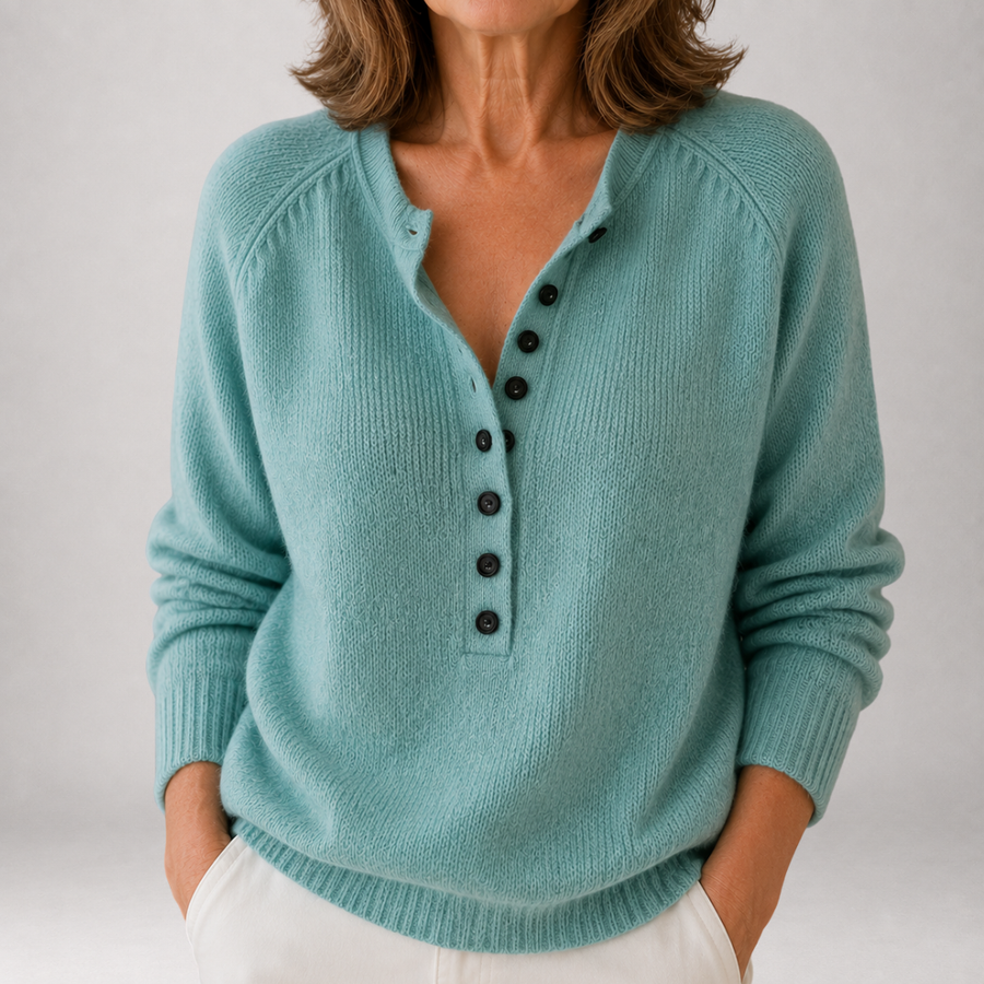 Bronte | Button Placket Henley Jumper