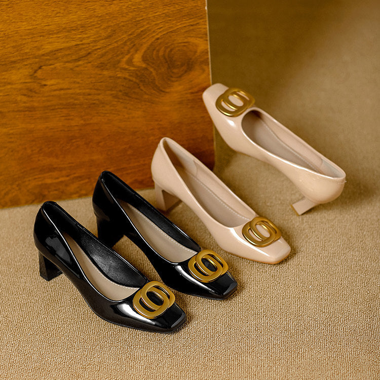 Tyra | Leather-Look Heels