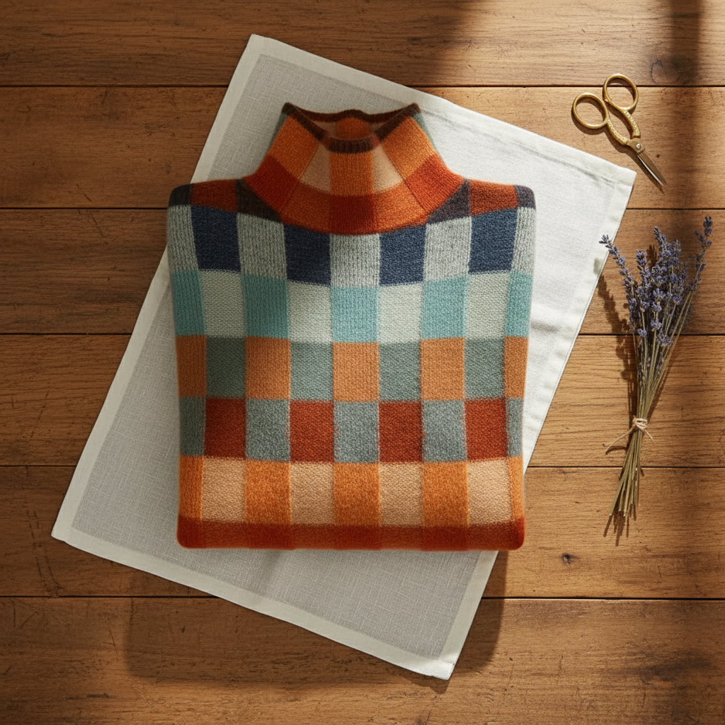 Marlowe | Checked Cotton Jumper