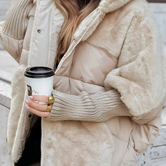 Sienna | Faux-Fur Panel Puffer Coat