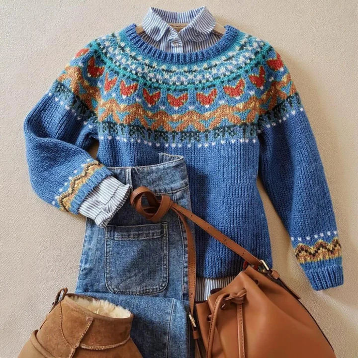 Lies | Nordic-Pattern Jumper