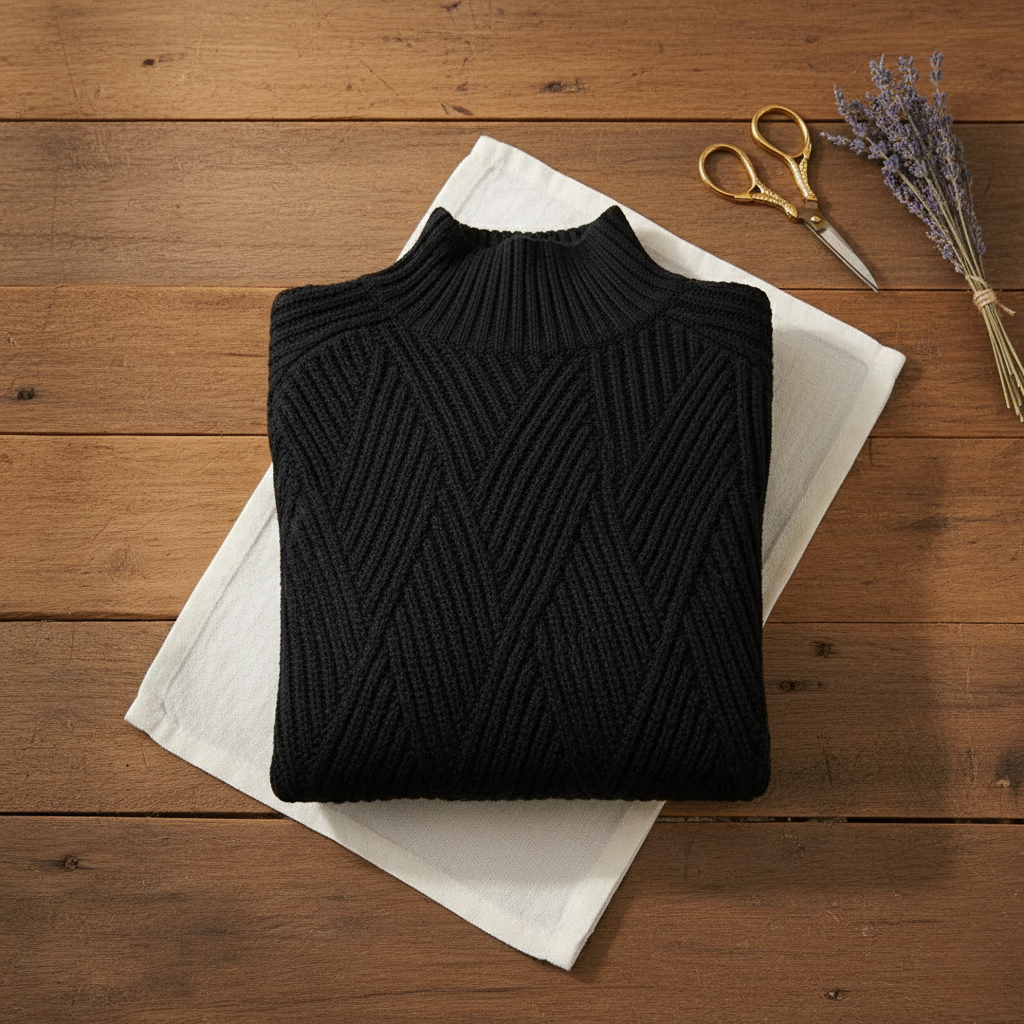 Ivy | Chunky V-Structure Cotton Jumper