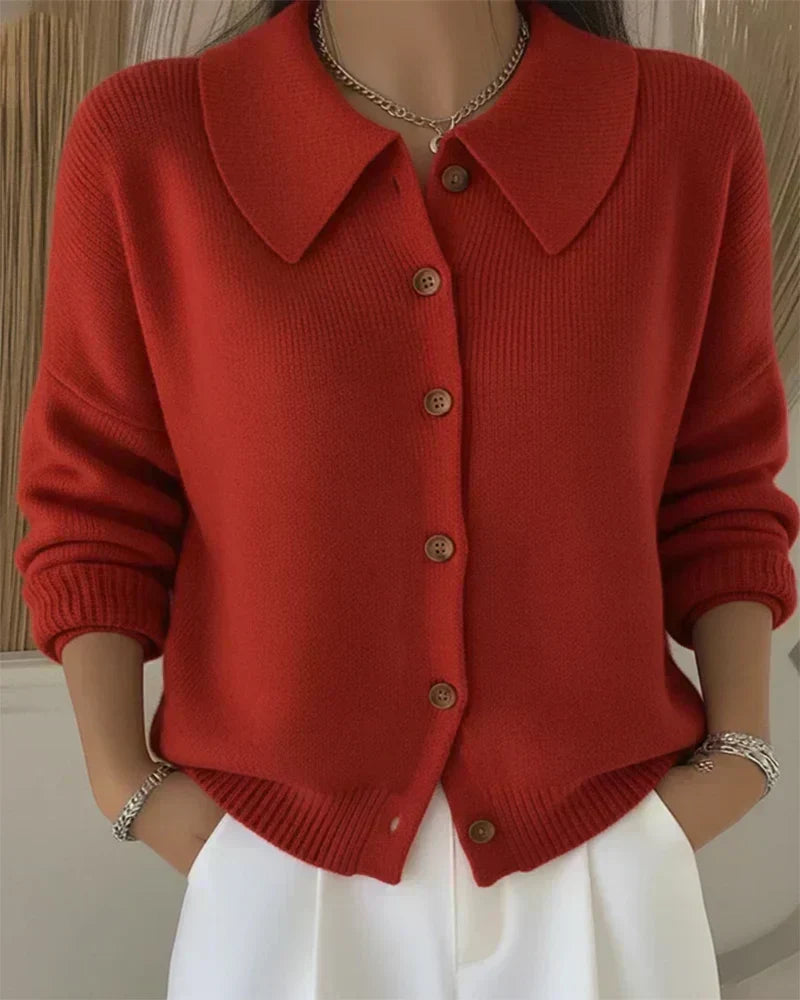 Vespera | Collared Button Cardigan