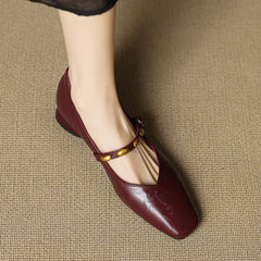 Zyra | Leather-Look Flats